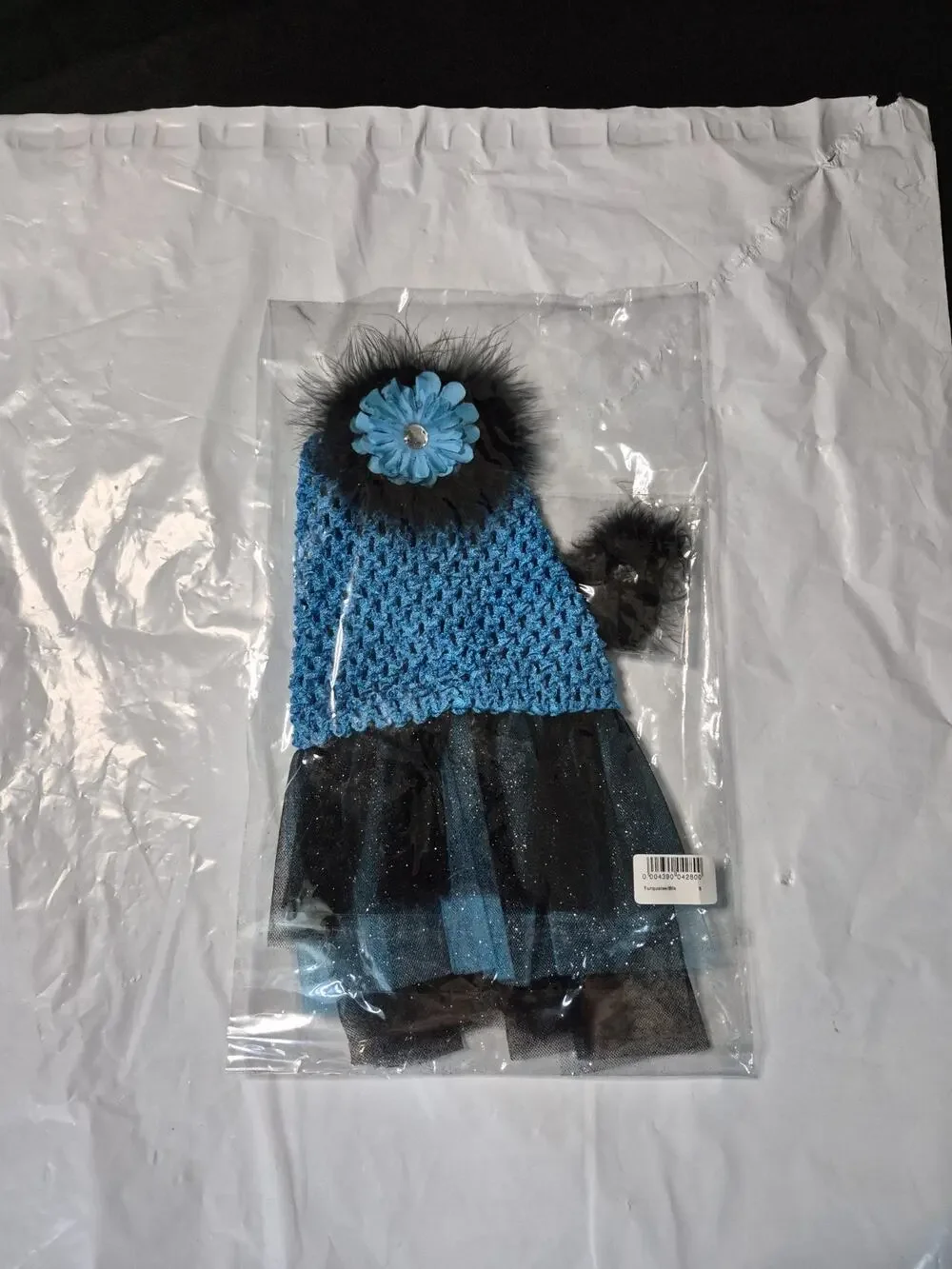 Dog , Cat Dress Tutu Black Blue Pet Outfit Size S Holloween Costume Puppy Skirt